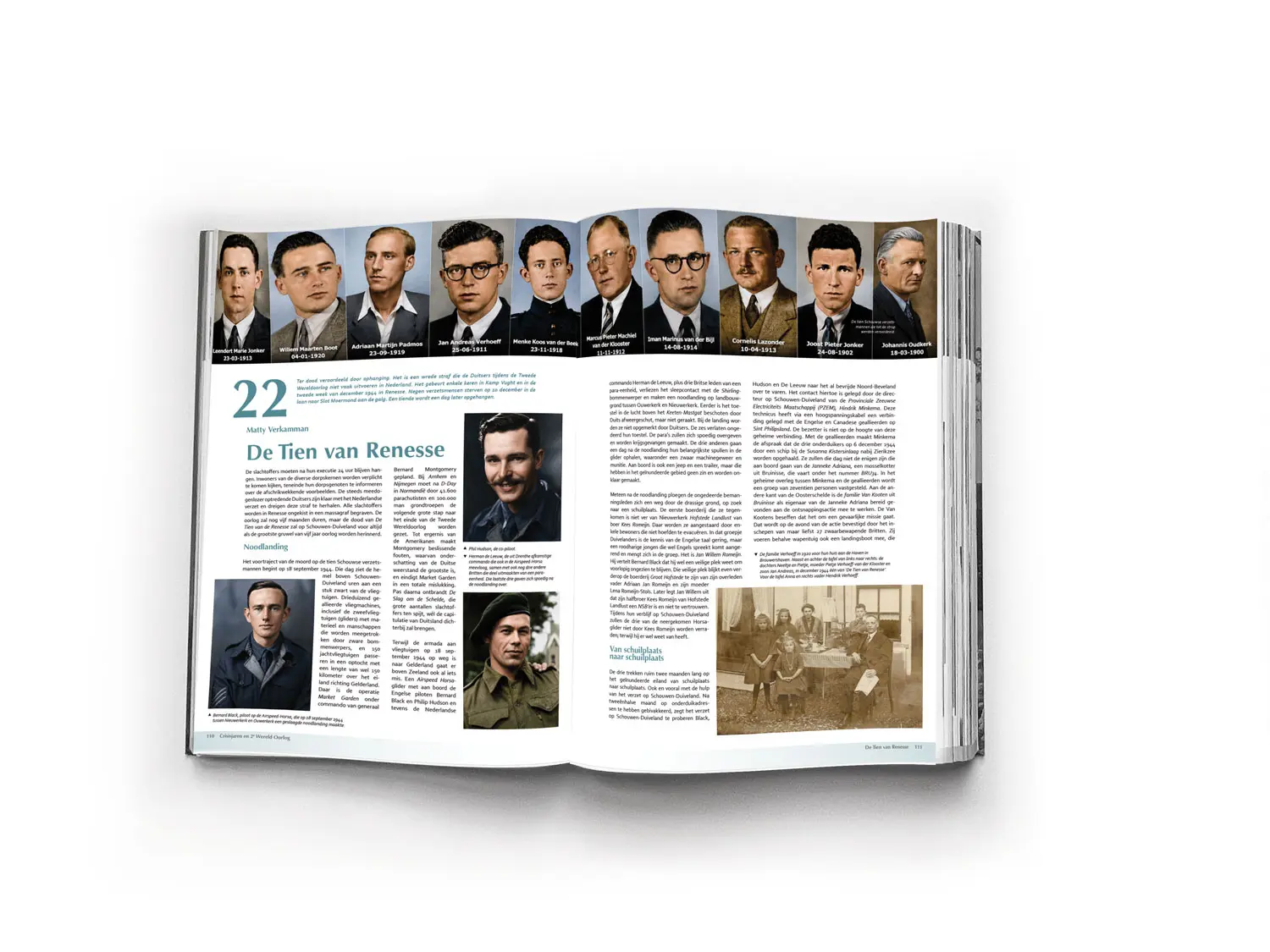 Boek schouwen   duiveland mockup spread de tien van renesse